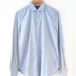 Denim & Flower Mens Slim-Fit Button Down Shirt M